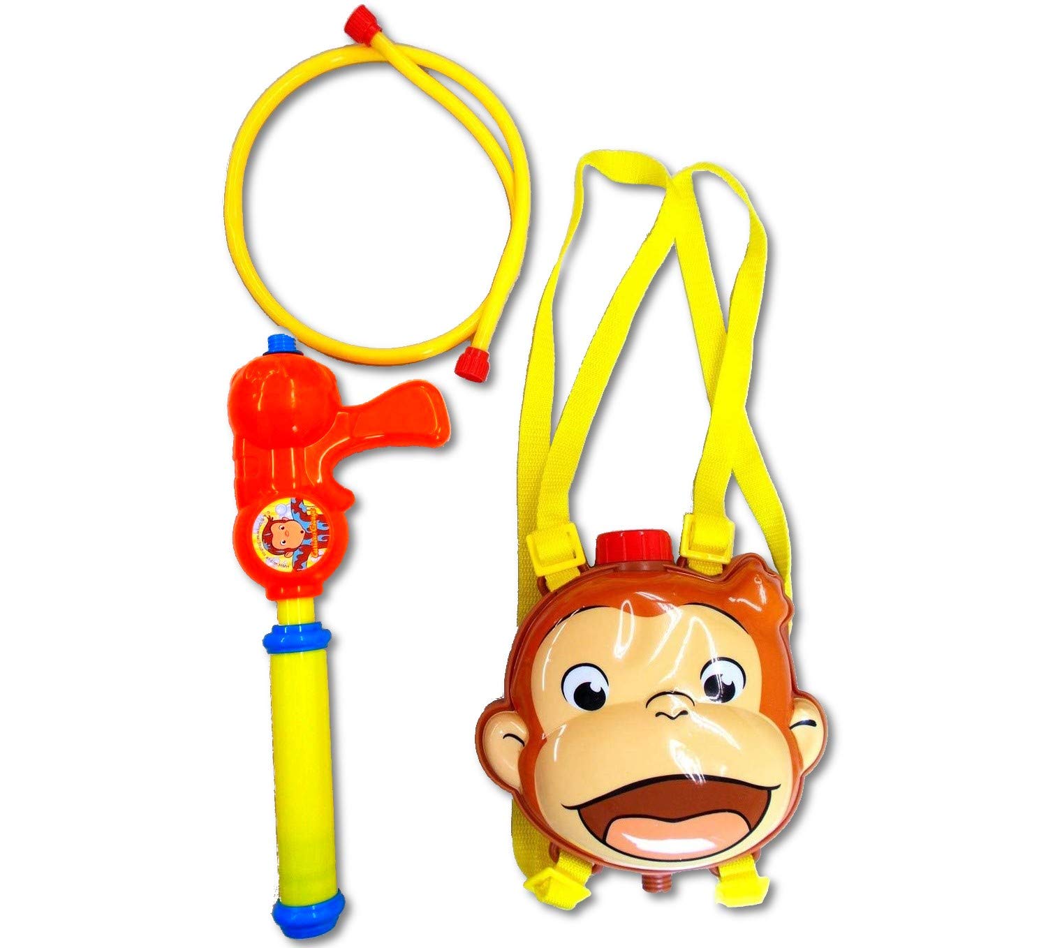 Amazon | 尾上萬 おさるのジョージ タンク水てっぽう リュックタイプ